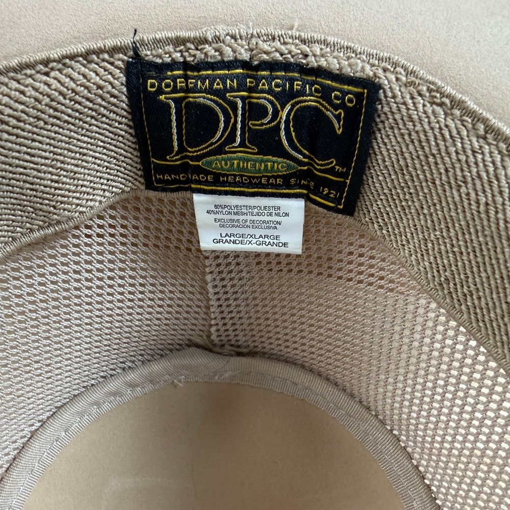 Dorfman Pacific DPC Outdoor Sun Hat Aussie Safari Hiking Fishing Tan Large Brim - Picture 7 of 8